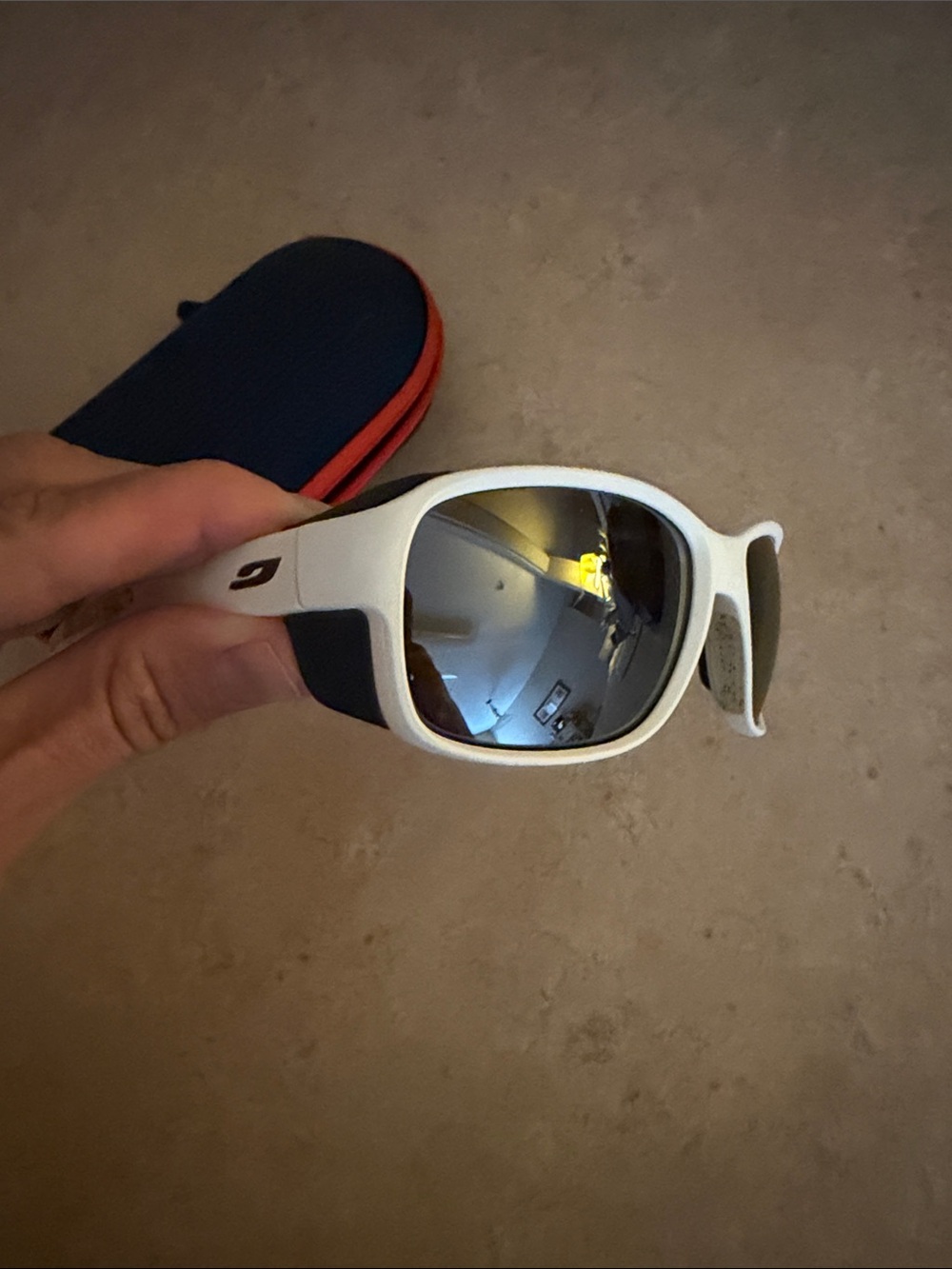 Julbo monterosa 2 white great condition glacier sunglasses mountaineering hike